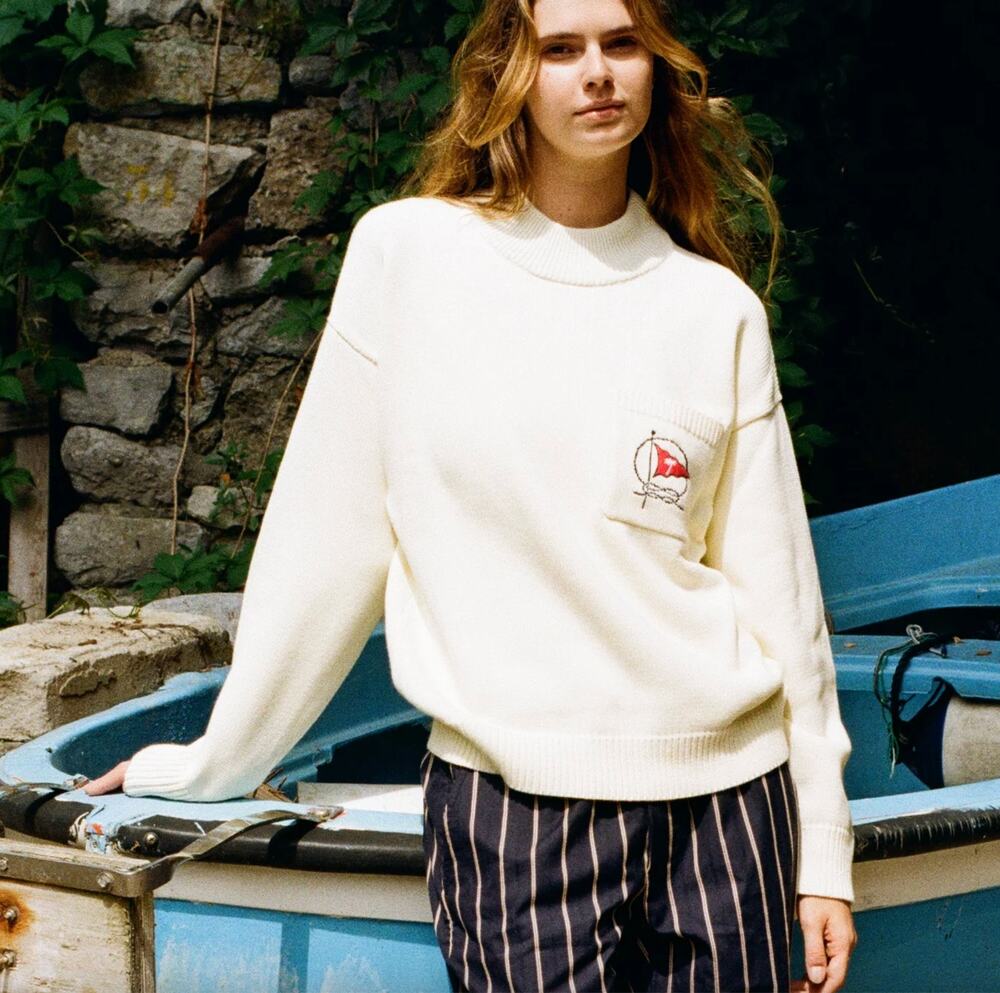 Tombolo Mariner Sweater in Beige